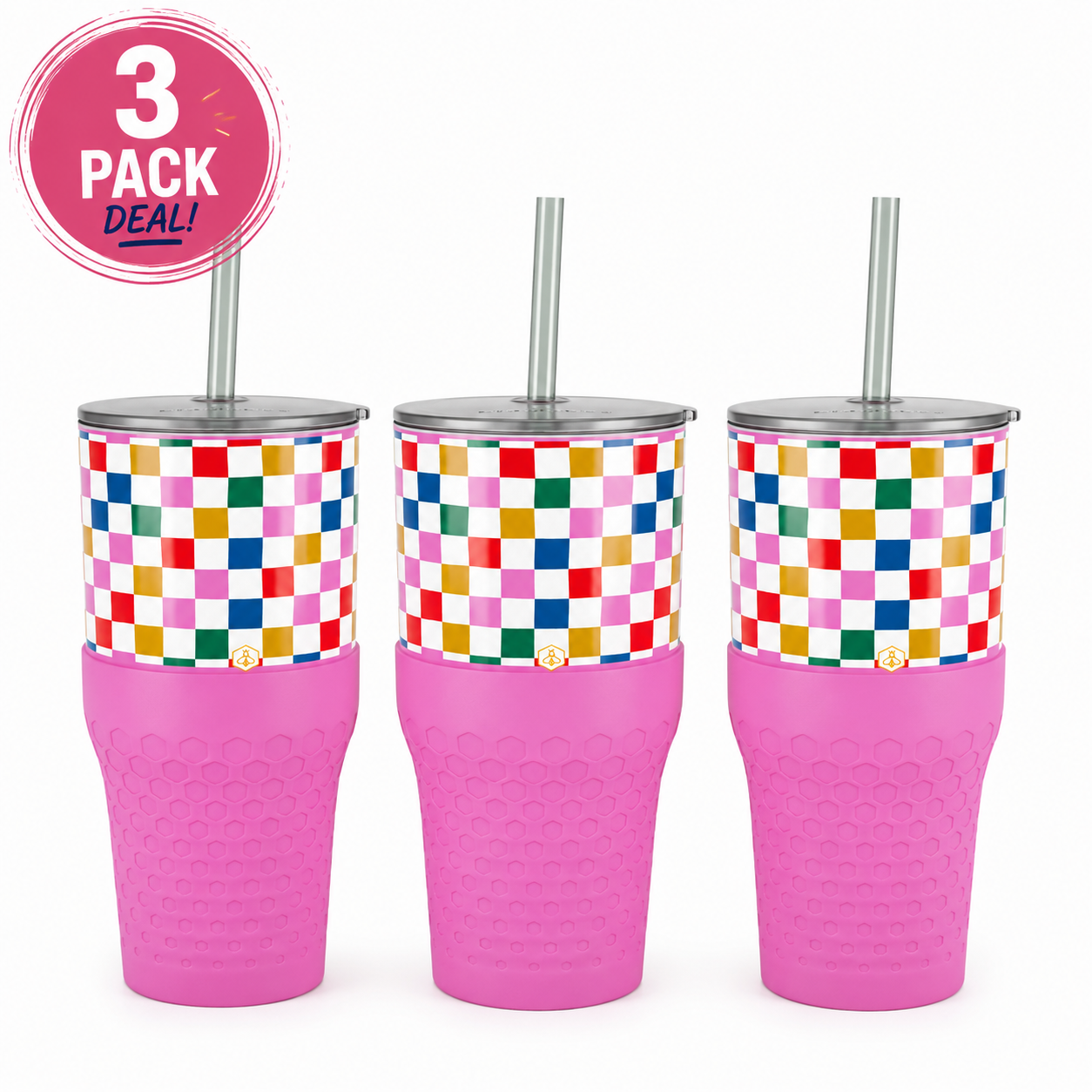 30oz Tumbler 4-Pack | Happy Check