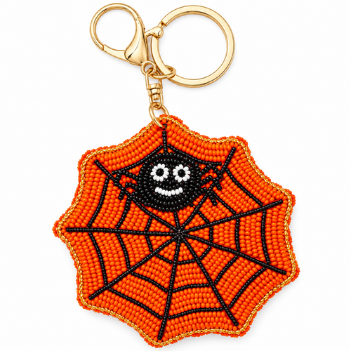 Spiderweb Seed Bead Charm