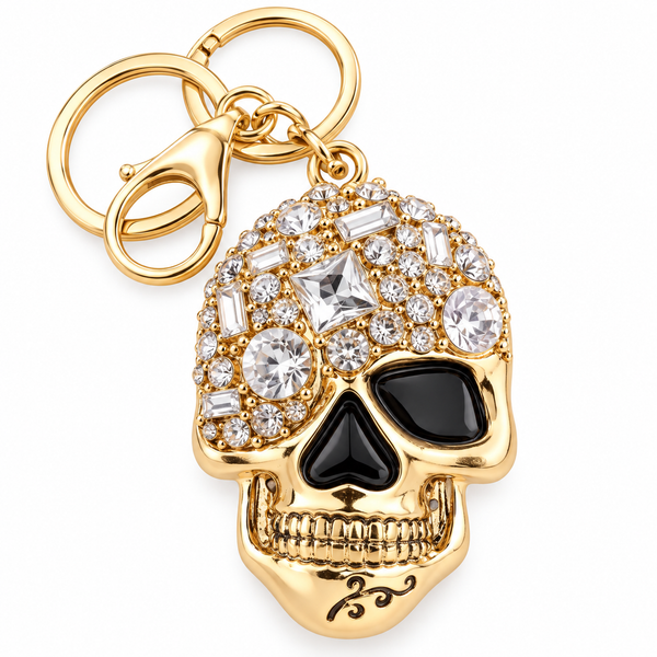 Studded Skull Charm