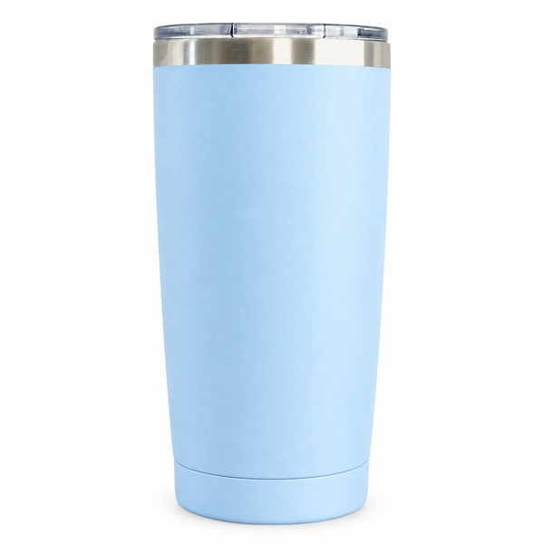 20oz Coffee Tumbler with Lid | Light Blue