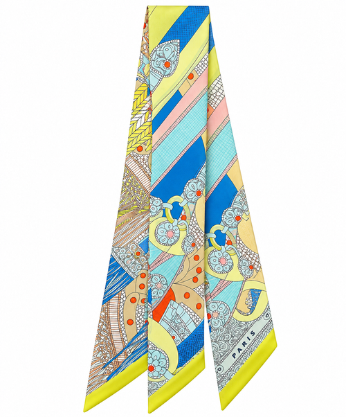 Purse Scarf | Vivid Green Paris | 35"