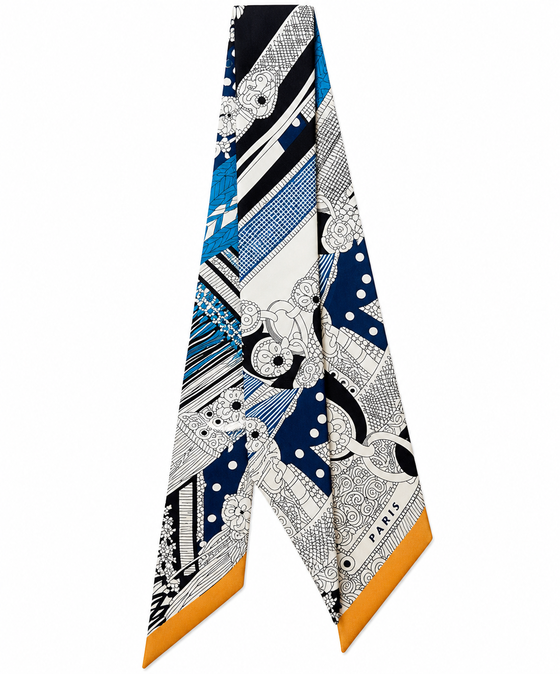 Purse Scarf | Navy Paris | 35"