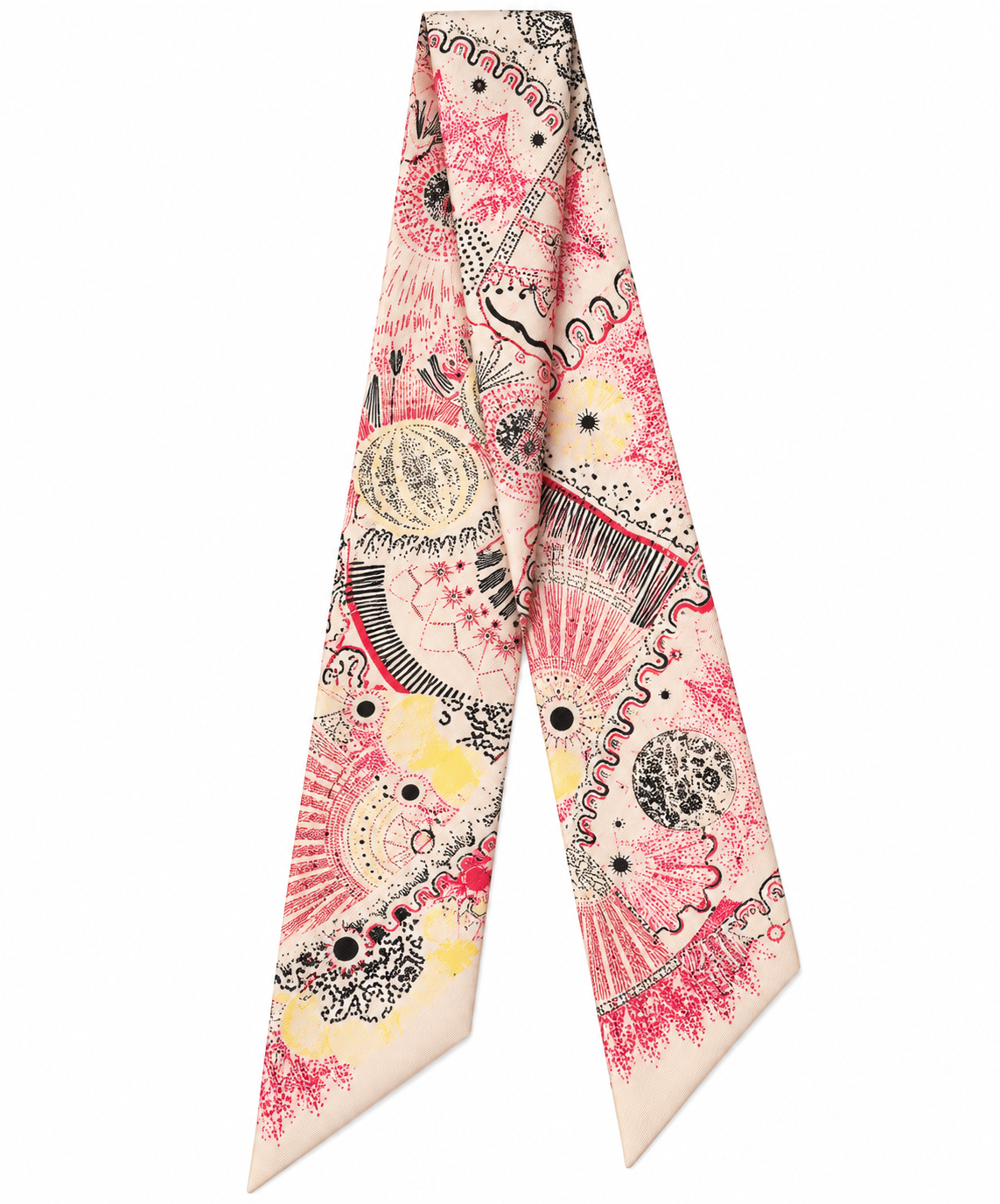 Purse Scarf | Pink Abstract | 35"