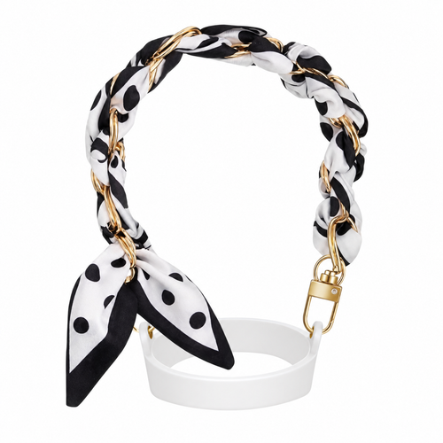 Tumbler Handle | Polka Dot Scarf