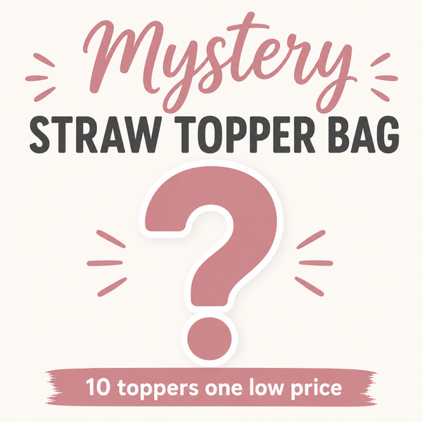 Mystery Straw Topper Bag - Includes 10 Toppers