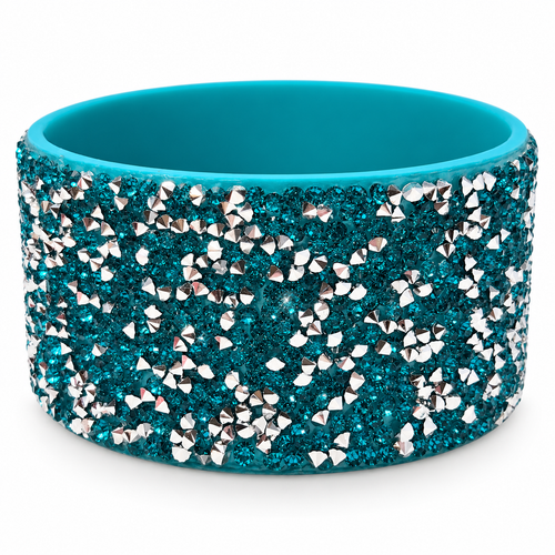 Silicone Boot | Teal Sparkle