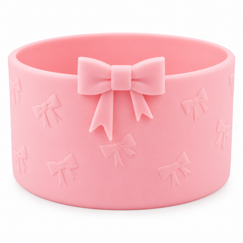 Silicone Boot | Pink Bow