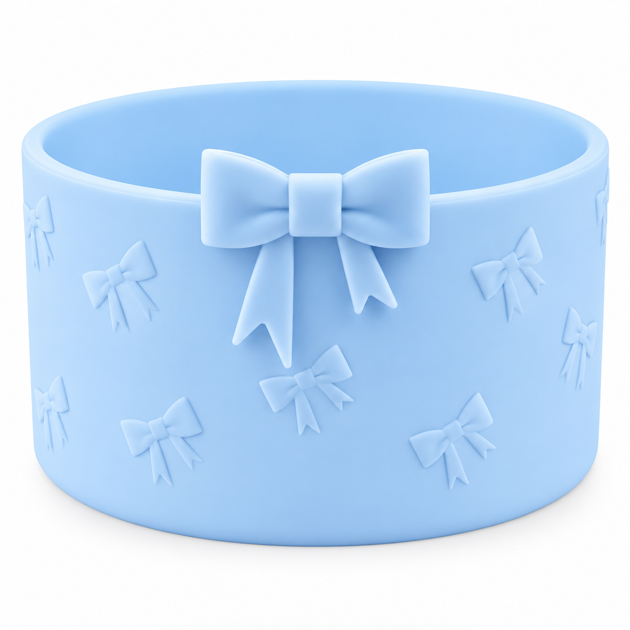 Silicone Boot | Blue Bow