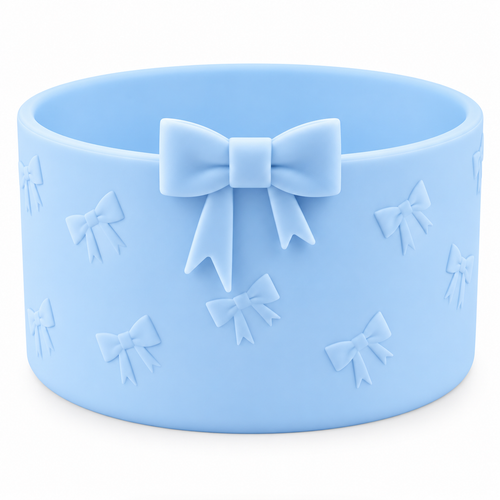 Silicone Boot | Blue Bow
