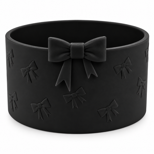 Silicone Boot | Black Bow