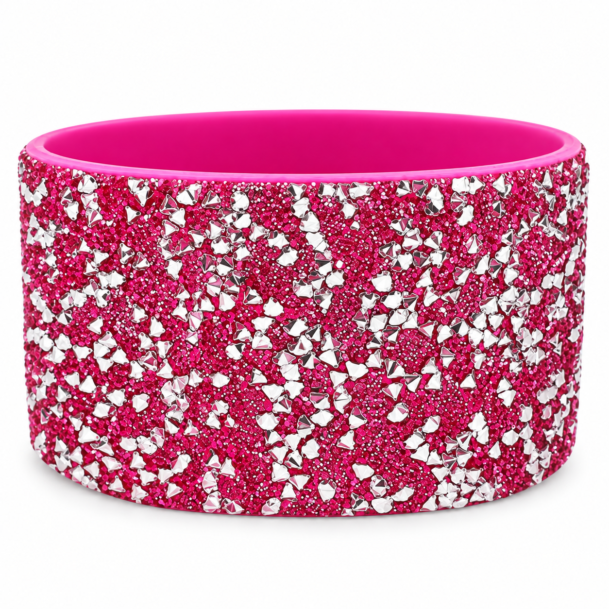Silicone Boot | Hot Pink Sparkle