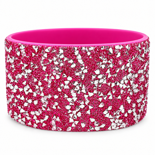 Silicone Boot | Hot Pink Sparkle