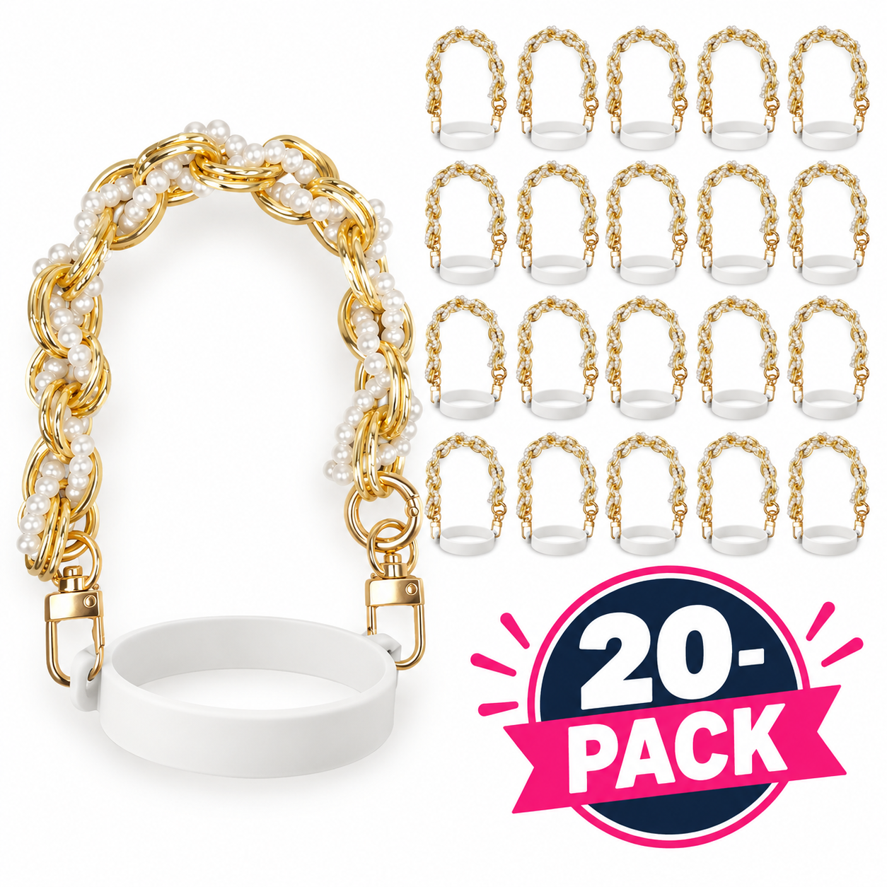 Tumbler Handle 20-Pack | Posh Pearl