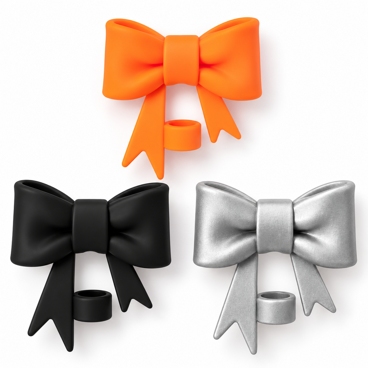 Straw Topper 3-Pack | Halloween Bows