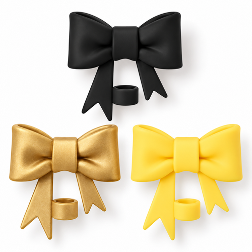 Straw Topper 3-Pack | Bumblebee Bows