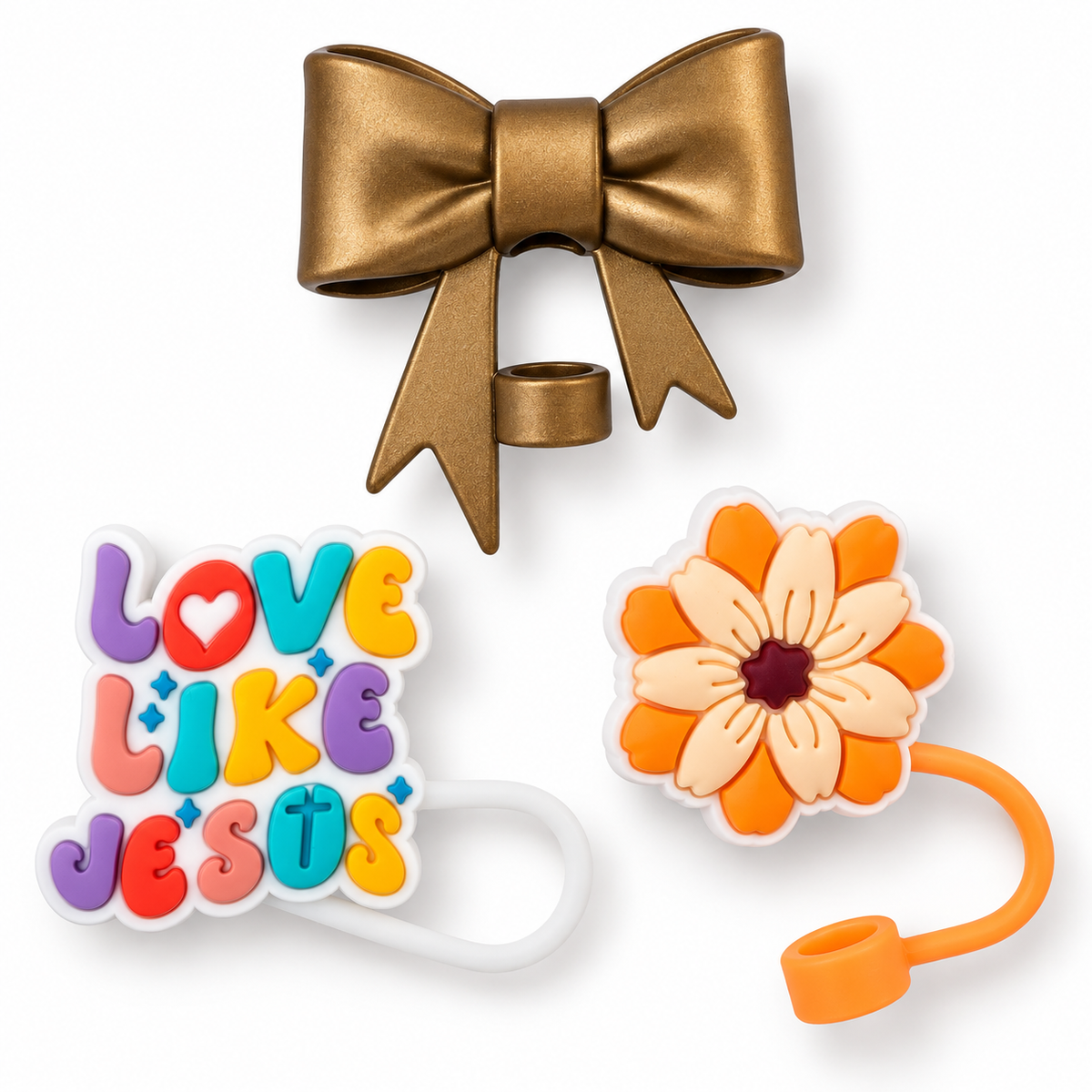 Straw Topper 3-Pack | Love Like Jesus