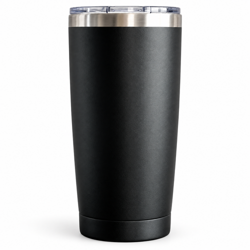 20oz Coffee Tumbler with Lid | Black