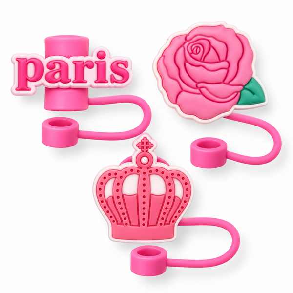Straw Topper 3-Pack | Paris Romance