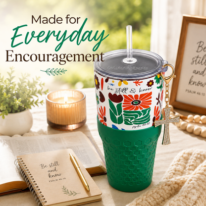 Be Still & Know Faith - 30oz Charm Tumbler