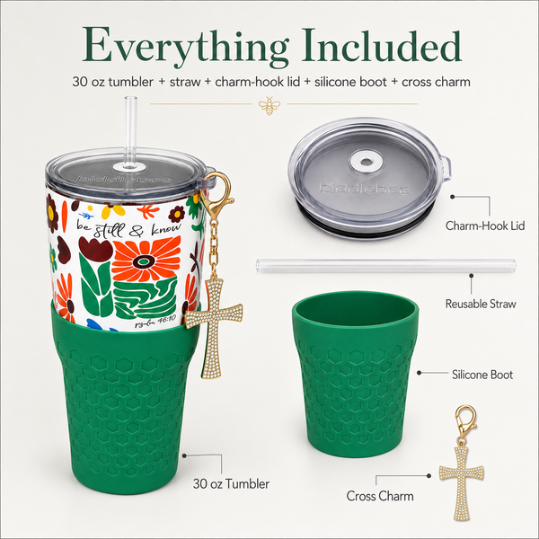 Be Still & Know Faith - 30oz Charm Tumbler