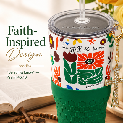 Be Still & Know Faith - 30oz Charm Tumbler