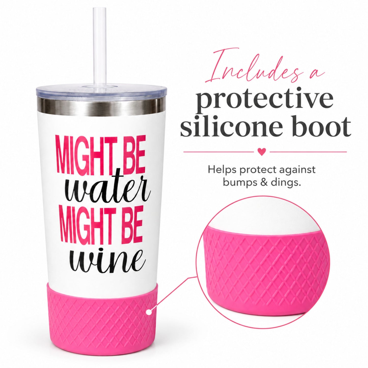 20oz Tumbler 4-Pack | Might Be Wine
