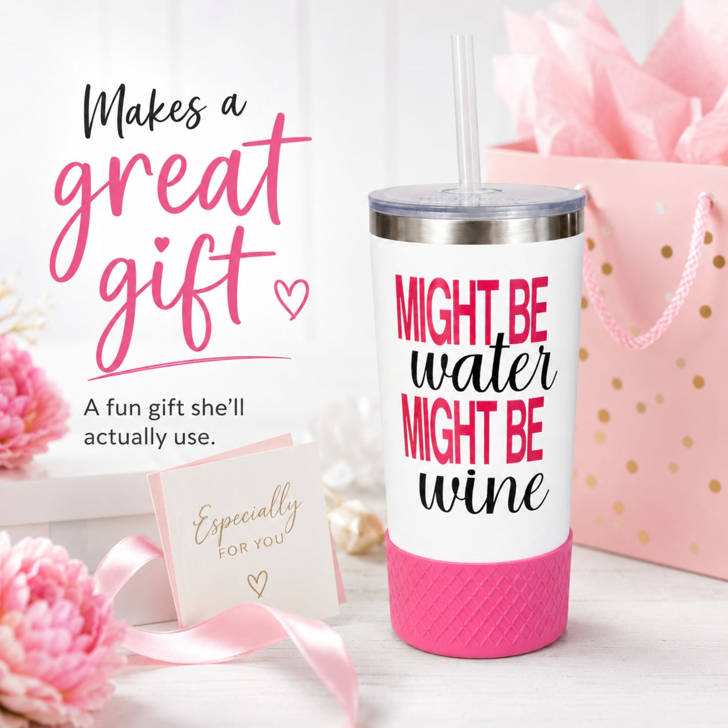 20oz Tumbler 4-Pack | Might Be Wine