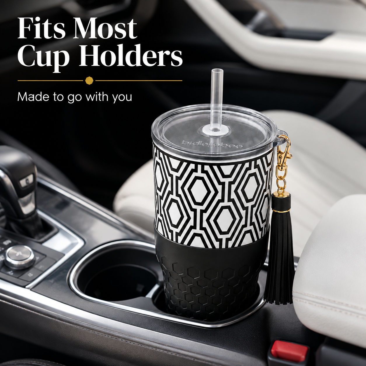 Black & White — 30oz Charm Tumbler