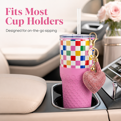 Happy Check - 30oz Charm Tumbler