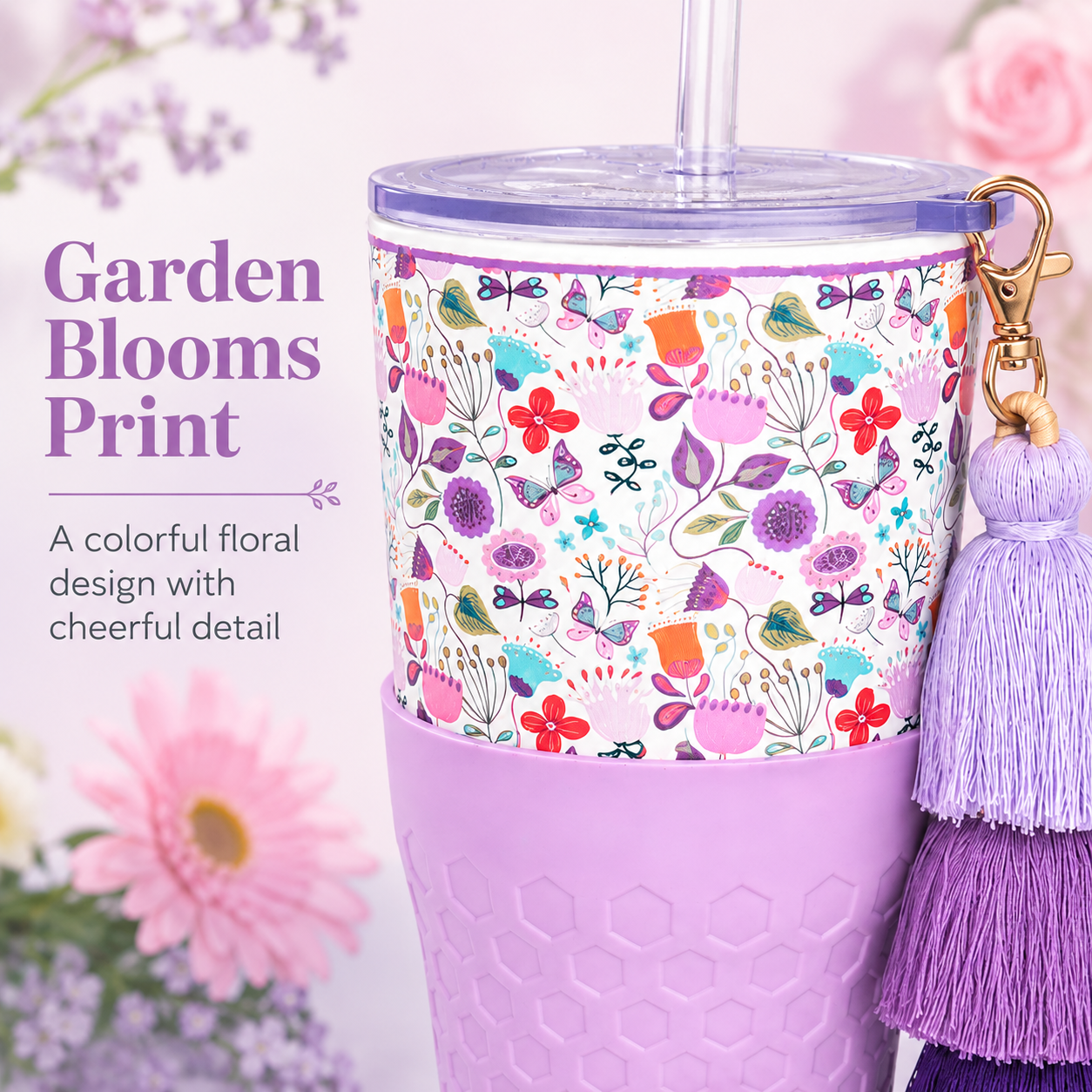 Garden Blooms — 30oz Charm Tumbler