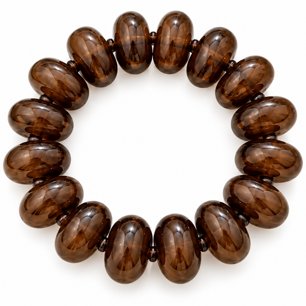 Bubble Bead Bracelet | Brown