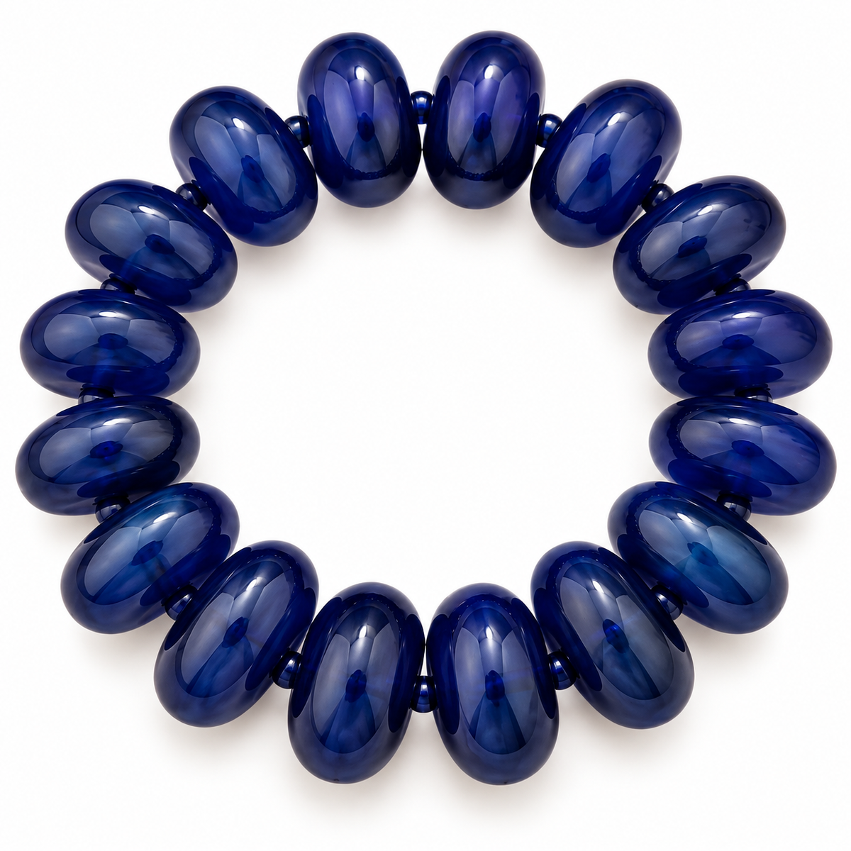 Bubble Bead Bracelet | Navy Blue