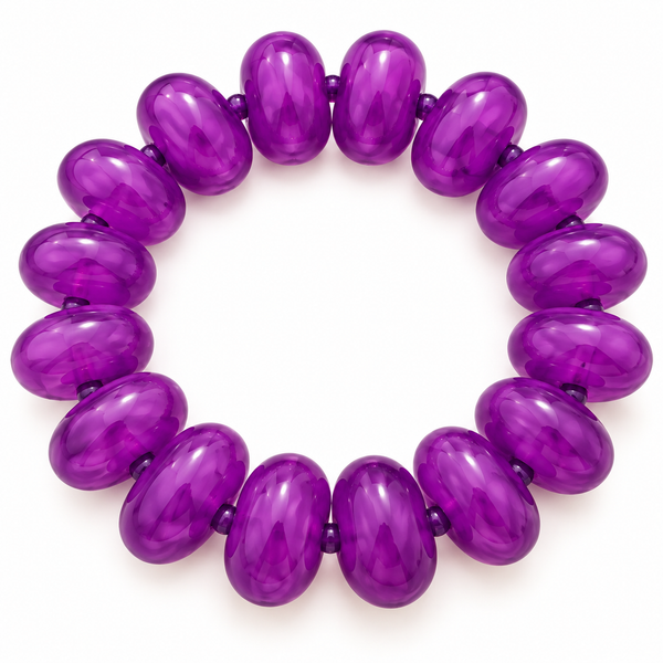 Bubble Bead Bracelet | Purple