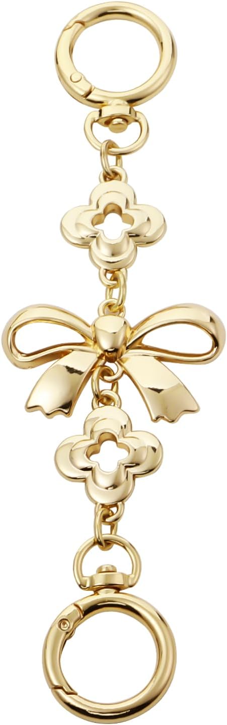 Purse Extender Chain | Gold Bows | 6.0"