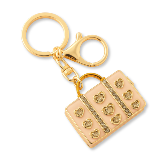 Gold Enamel Purse Charm