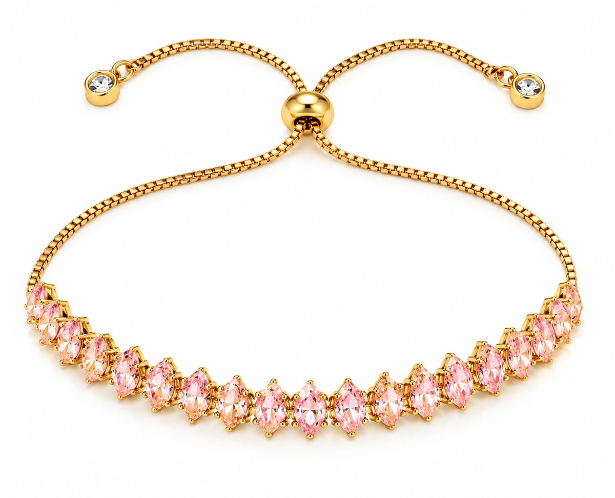 Sparkle Stack Bracelet | Pink