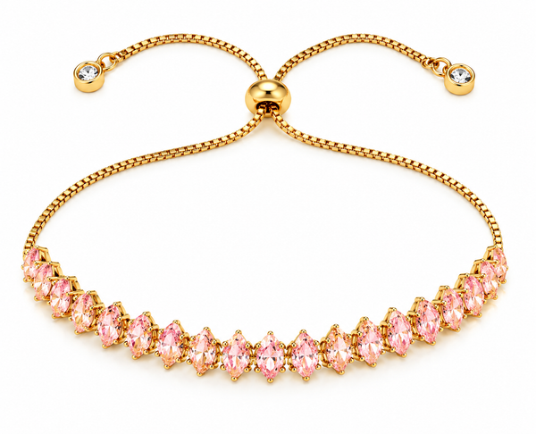 Sparkle Stack Bracelet | Pink