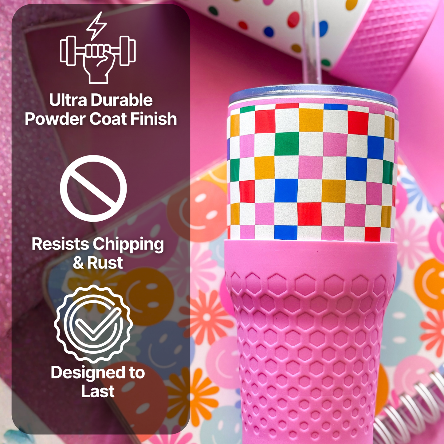 30oz Tumbler 4-Pack | Happy Check