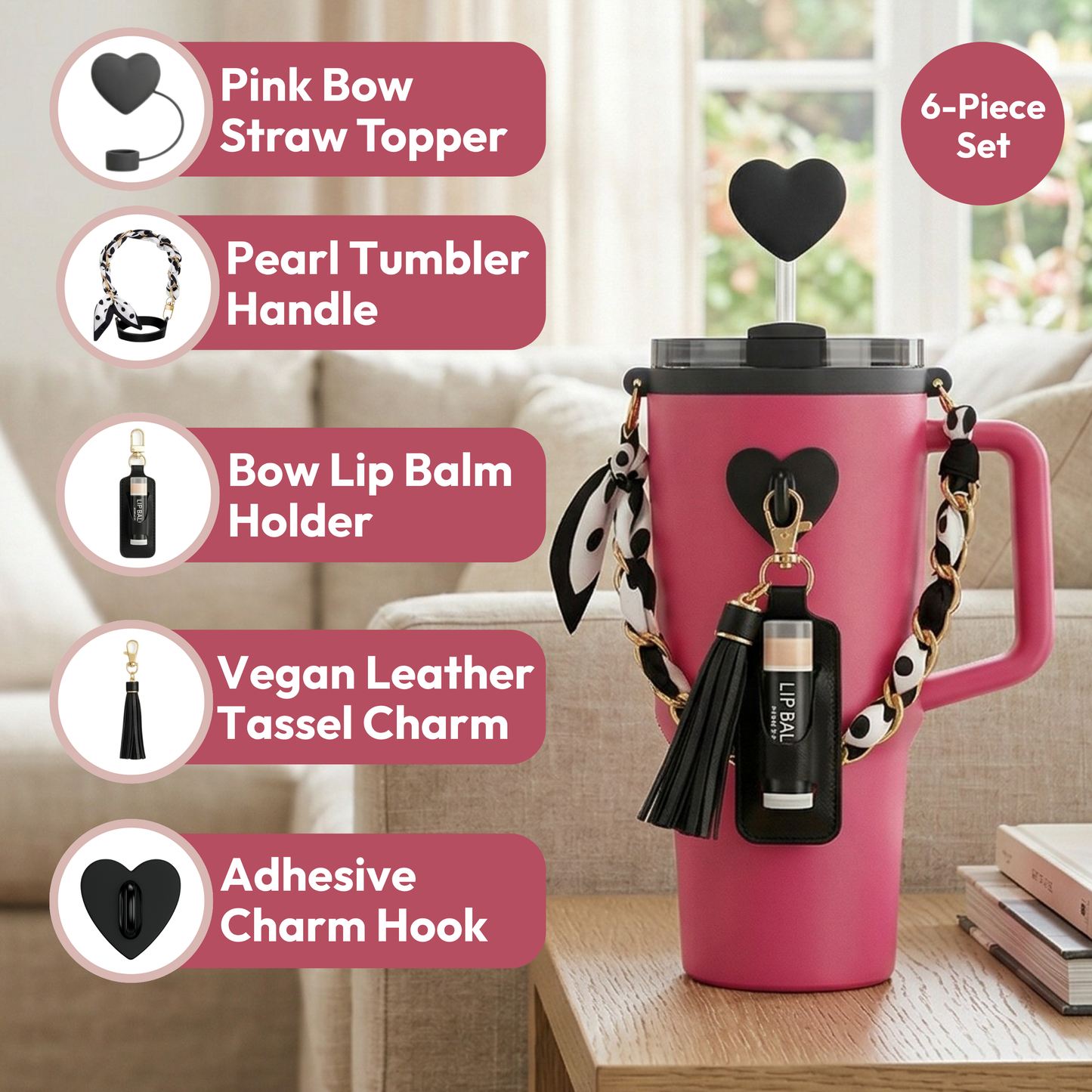 Tumbler Accessory Set - Bougie Black