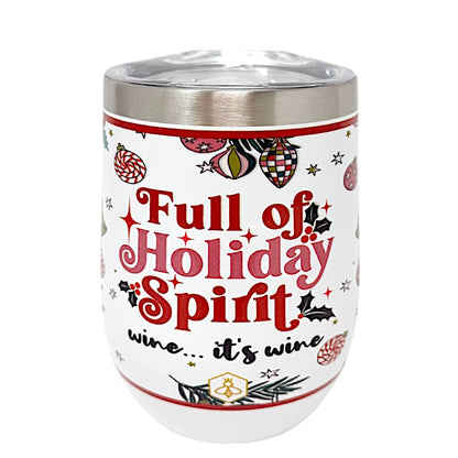 Holiday Spirit Wine Tumbler