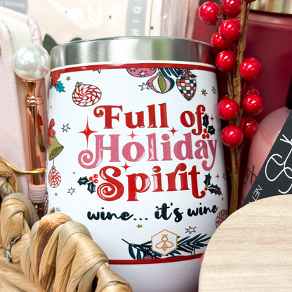 Holiday Spirit Wine Tumbler