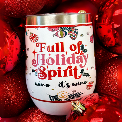 Holiday Spirit Wine Tumbler