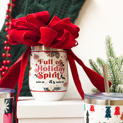 Holiday Spirit Wine Tumbler