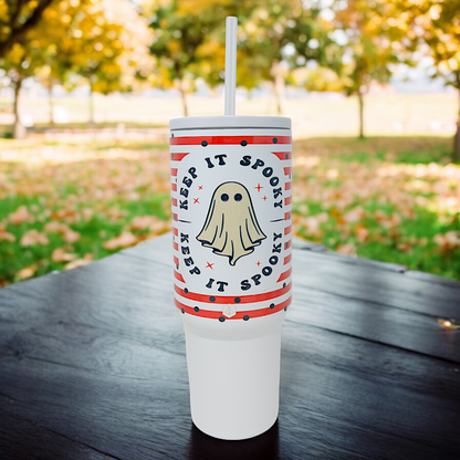 Keep It Spooky 40oz Straw Tumbler