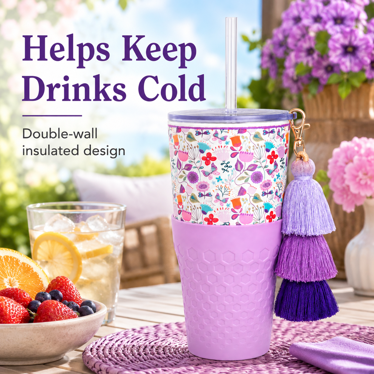 Garden Blooms — 30oz Charm Tumbler