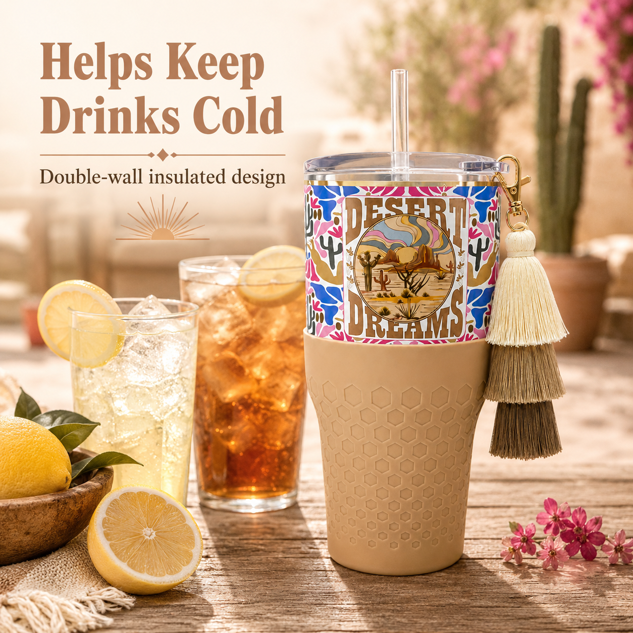 Desert Dreams — 30oz Charm Tumbler