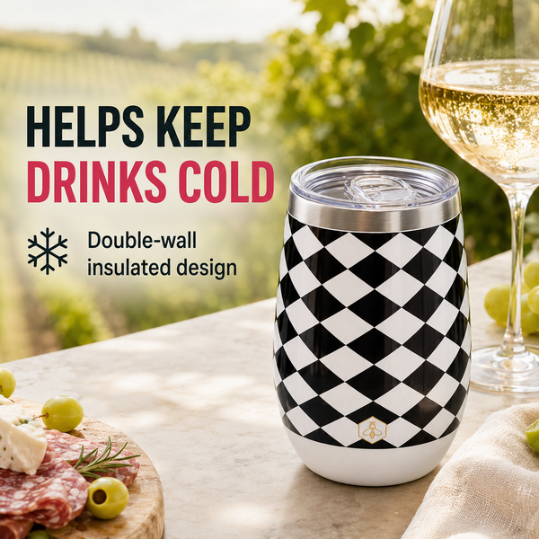 Wine Tumbler 3-Pack | Black & White