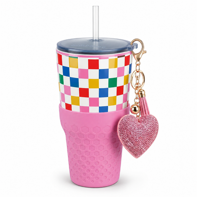 Happy Check - 30oz Charm Tumbler
