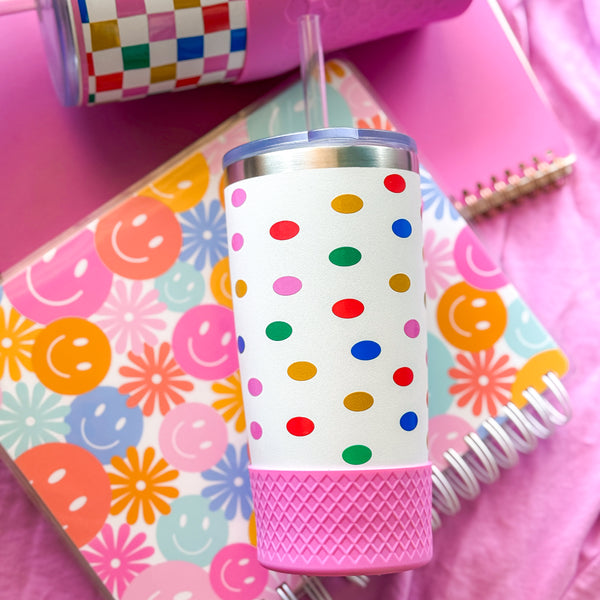 20oz Tumbler | Happy Dots