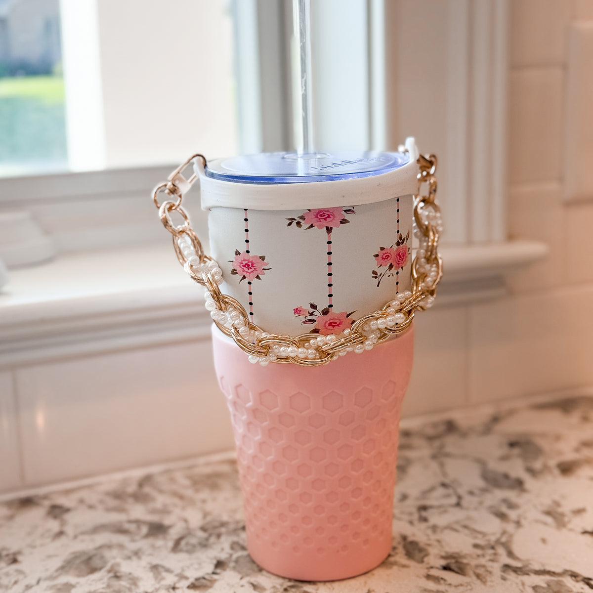 Tumbler Handle - Posh Pearl
